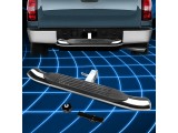 Universal 2" Receiver Brake Light Trailer Tow/Towing Hitch Rear Step Bar Chrome